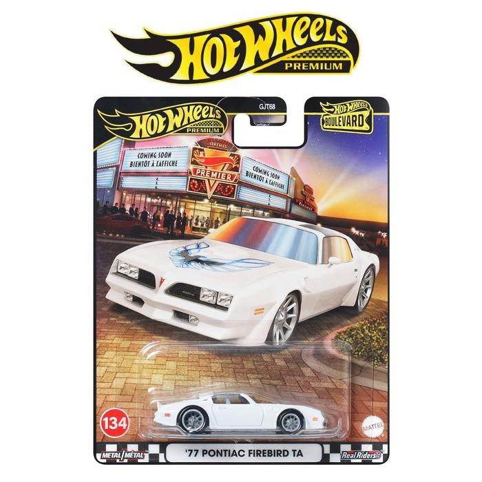 SALE Hot Wheels Premium Boulevard 77 Pontiac Firebird TA Putih Balap