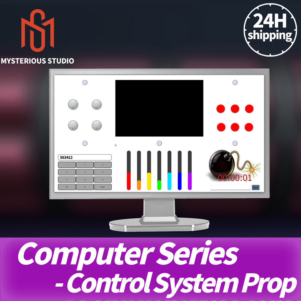 Secret Room Escape Game Mechanism Props Electronic Puzzle Superb 1987 Gy Mysterious Studio Computer