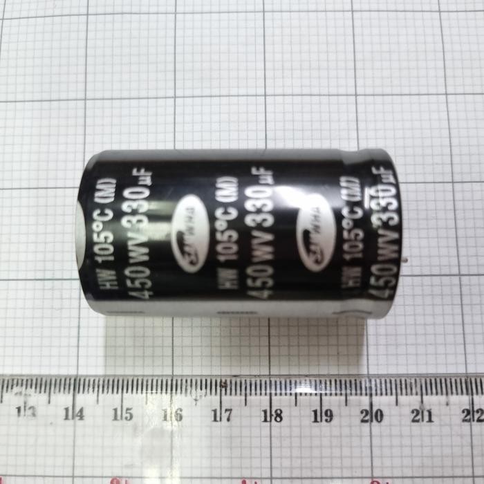 Elco elko kapasitor capacitor 330uf 450v 330uf450v elco 330-450v samwha hitam