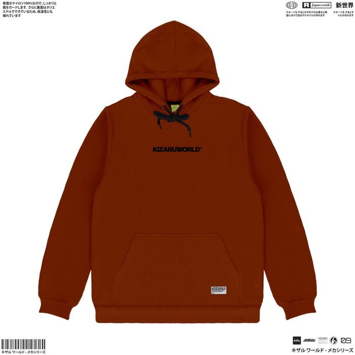 SALE KIZARU Hoodie Sweater Little Logo BRICK