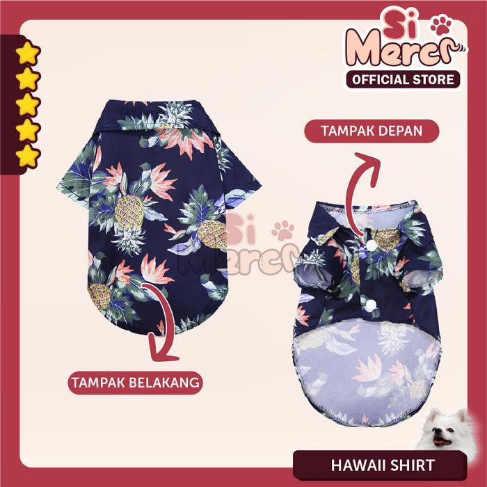 Si Merci Baju Kemeja Pantai Hawaii Untuk Anjing Kucing Kelinci Kemeja Lucu Hawaii Shirt