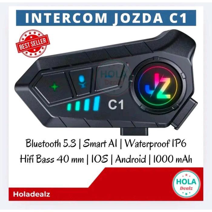 Termurah Intercom Jozda C1 Bluetooth Helm Ttpe C Universal Pairing Intercom Helm Headset Interkom