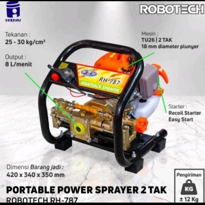 ROBOTECH - Steam Portable Sprayer 2tak (787) - Steam Portable Power Sprayer Berkualitas - 2tak(787)+