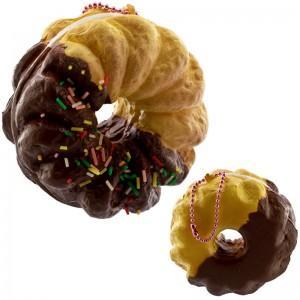 NEW GANTUNGAN KUNCI SQUISHY SAMMY THE PATISSIER - CRULLER COKLAT