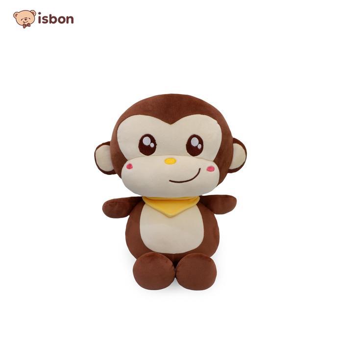 NEW ISTANA BONEKA BONEKA MONYET MONKEY FLOOPY KEVIN RNA BROWN BAHAN SQUISY LEMBUT NON ALERGI