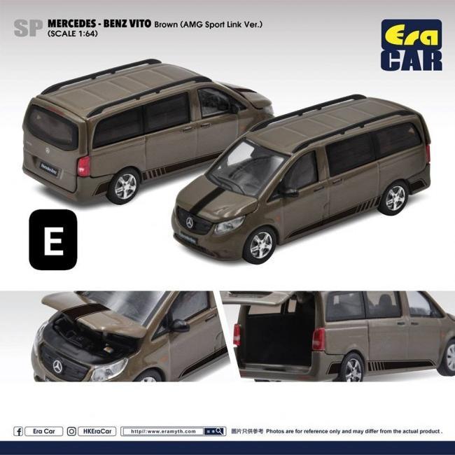 1/64 Era Car Mercedes Benz Vito Brown Amg Sport Terbaru 