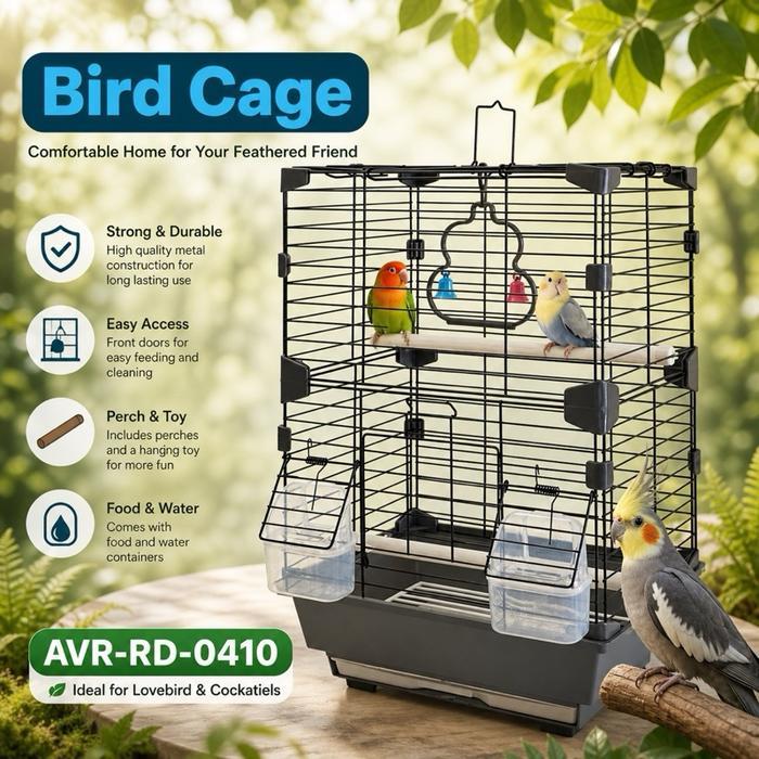 Kandang Burung Parrot Falk Lovebird Jinak Kandang Burung Jinak AVR-RD-0410