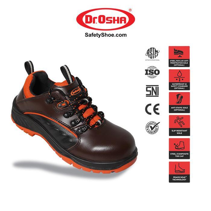 Dr OSHA Paradise 9171 S2 Composite Waterproof Safety Shoes - Brown - 37