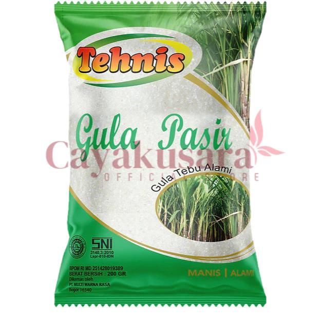[1 Dus] Tehnis Gula Pasir 200Gr Halal Gula Pasir Putih Gula Tebu