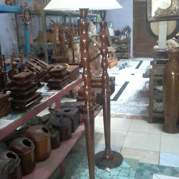 TERBATAS lampu tidur lampu kamar lampu sudut ruanga dari kayu jati