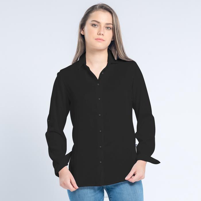 C2 Izzora Black Kemeja Casual Wanita