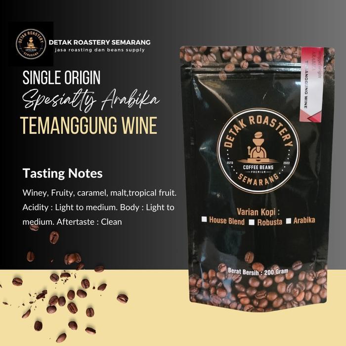 kopi arabika temanggung wine tersedia biji/bubuk