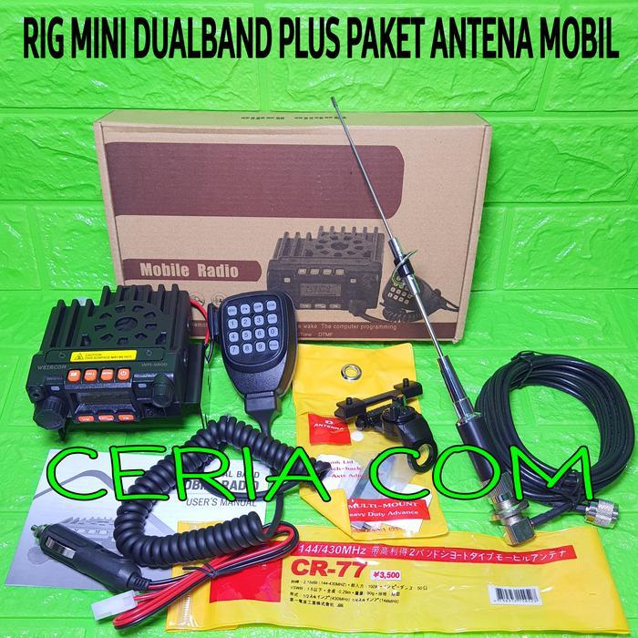 RADIO RIG MINI DUALBAND PLUS ANTENA MOBIL CR77 RIG MINI WEIRCOM REDEL