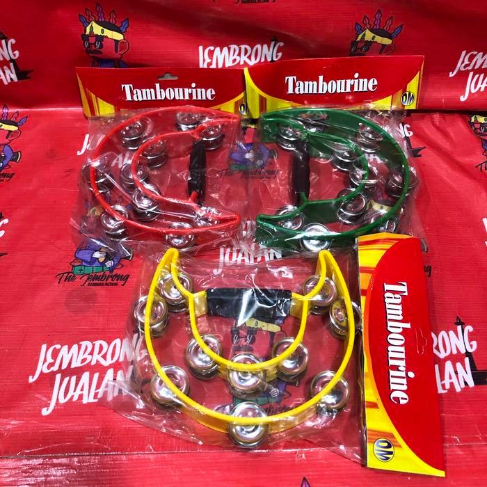Markis Kecrek Dual Dobel Tamborin Untuk Qosidah Marawis Hadroh Simbal