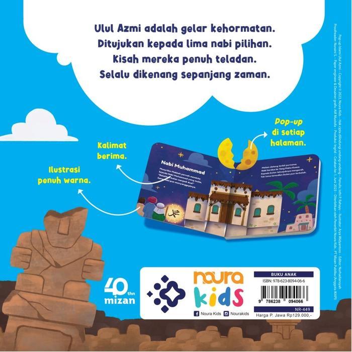 Buku Pop-Up Islami Ulul Azmi - Buku Cerita Anak Terlaris