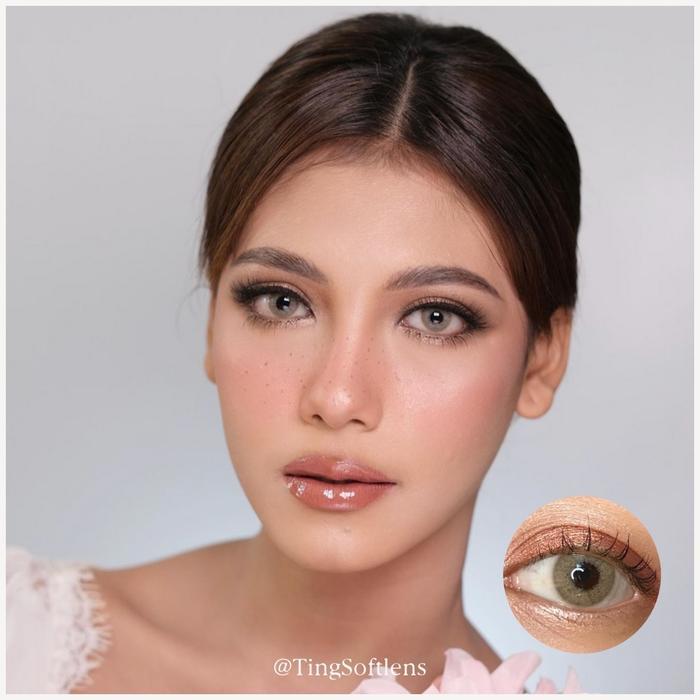 READY Terlaris Softlens Light Brown Wedding Arabian Look Korea Bisa Minus Normal Free Lens Case