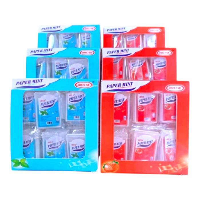 NEW!! Paper Mint Permen Kertas Lunak 1 Box @30 Pcs - Permen Segar Manis Halal - Jajanan Snack