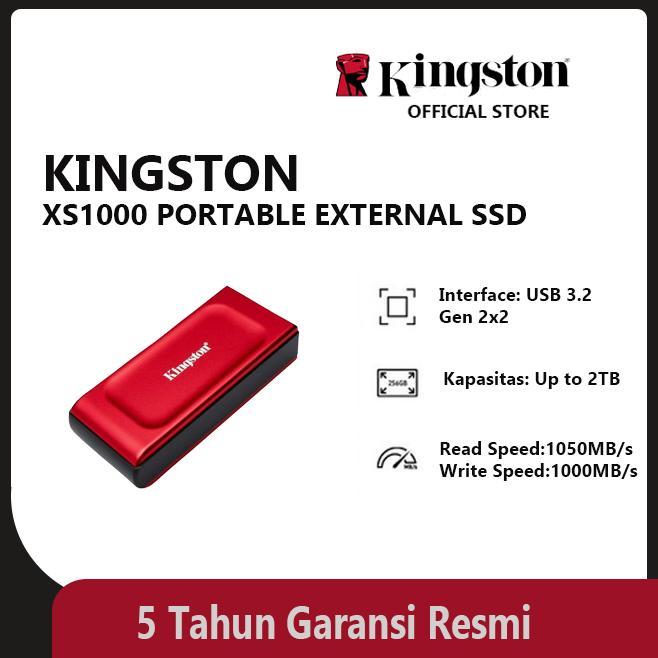 Kingston SSD XS1000 1TB 2TB - Portable External SSD
