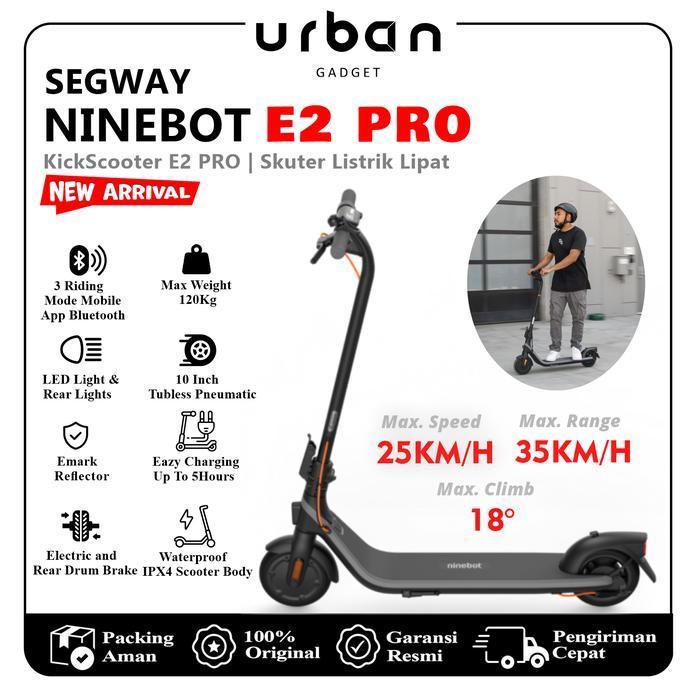 Segway Ninebot E2 PRO Electric Scooter New 2025 | Skuter Listrik Lipat Scooter - Resmi