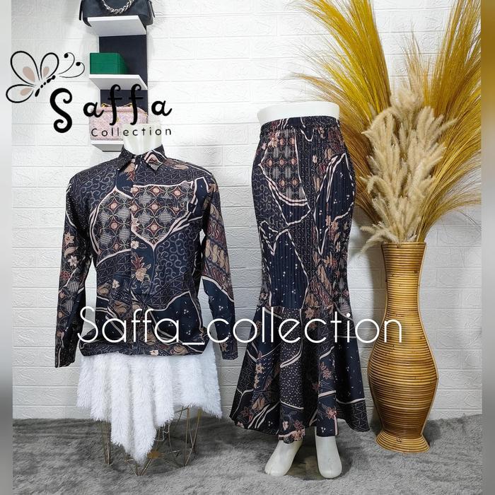 SET COUPLE BATIK ROK DUYUNG / KEMEJA COUPLE / COUPLE ROK / BATIK COUPLE