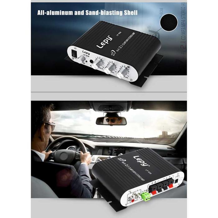 Power Amplifier Speaker Mobil Treble Bass Booster Subwoofer Output