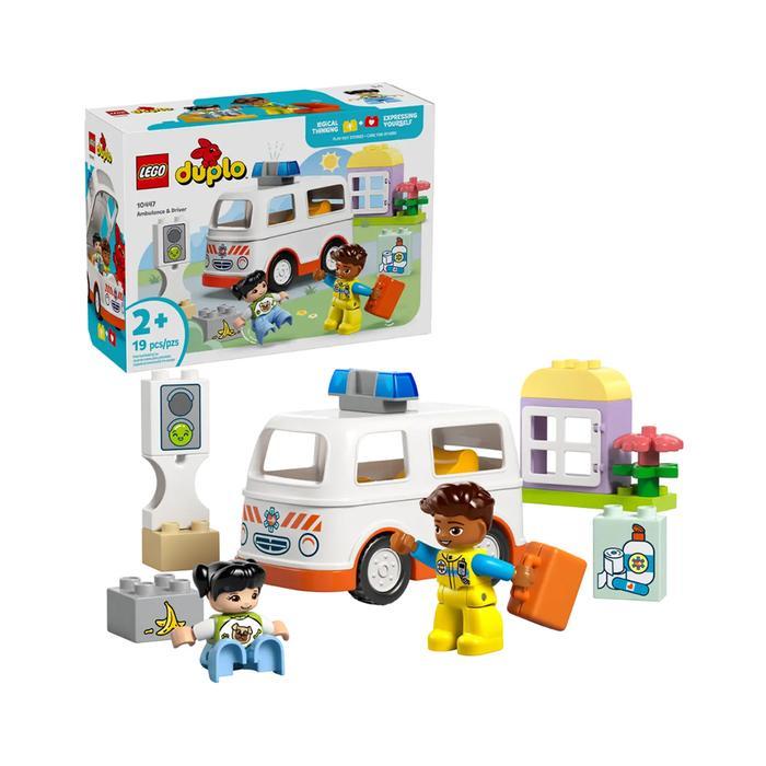 LEGO Duplo Ambulance & Driver Set 19 pcs 10447 - Mix by Zuka