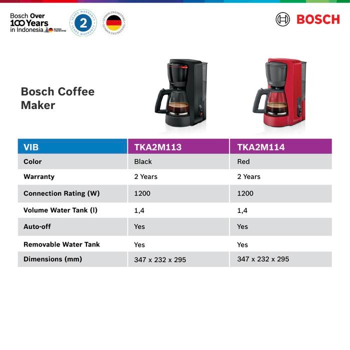 

BOSCH TKA2M114 MESIN KOPI / COFFEE MAKER MYMOMENT MERAH