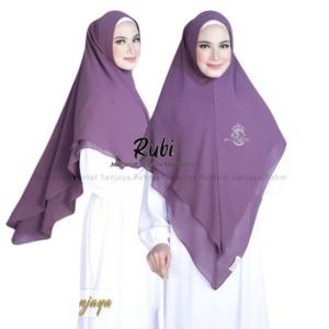 Jilbab Rubi Pet Anthem syari 2layer.Ceruti Babydoll