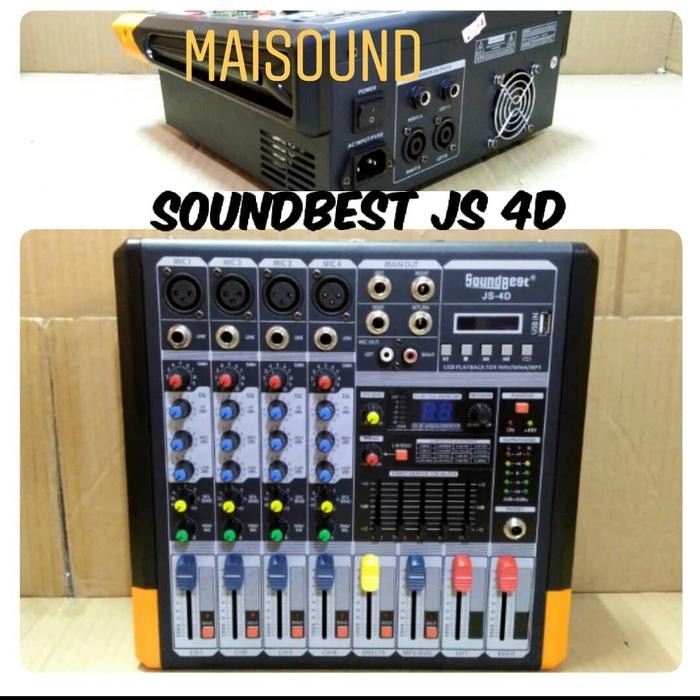 Power Mixer Soundbest JS4D / JS 4D (4 Channel Full Mono)