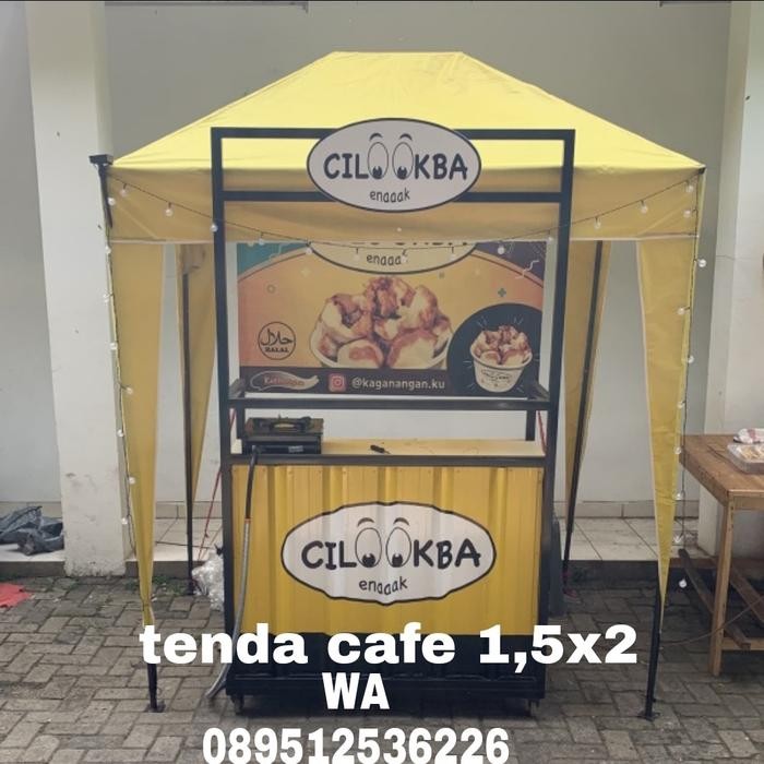 Tenda Cafe 1,5X2 Ready / Tenda Jualan/ Tenda Stand/ Tenda Kerucut