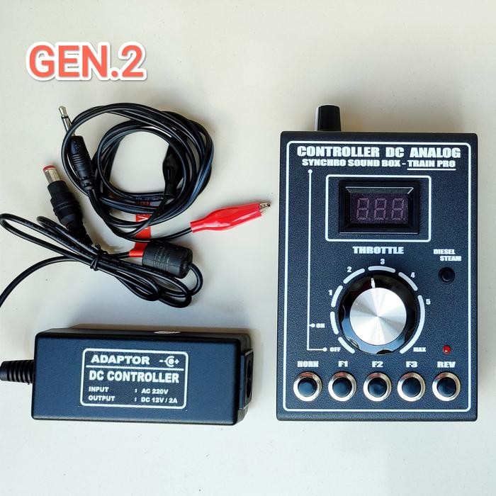 Controller Miniatur Kereta Api Dc Analog Dan Soundbox (Suara Mesin) Terbatas