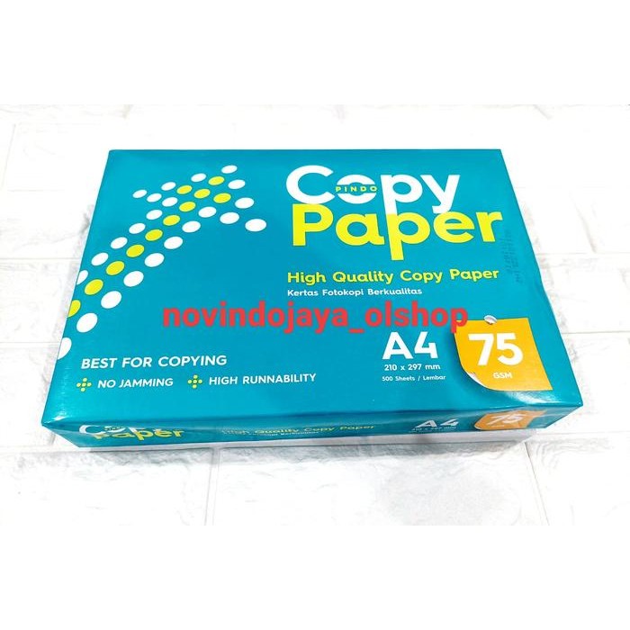 

Pilihan- Hvs Copy Paper A4 75 Gram Termurah