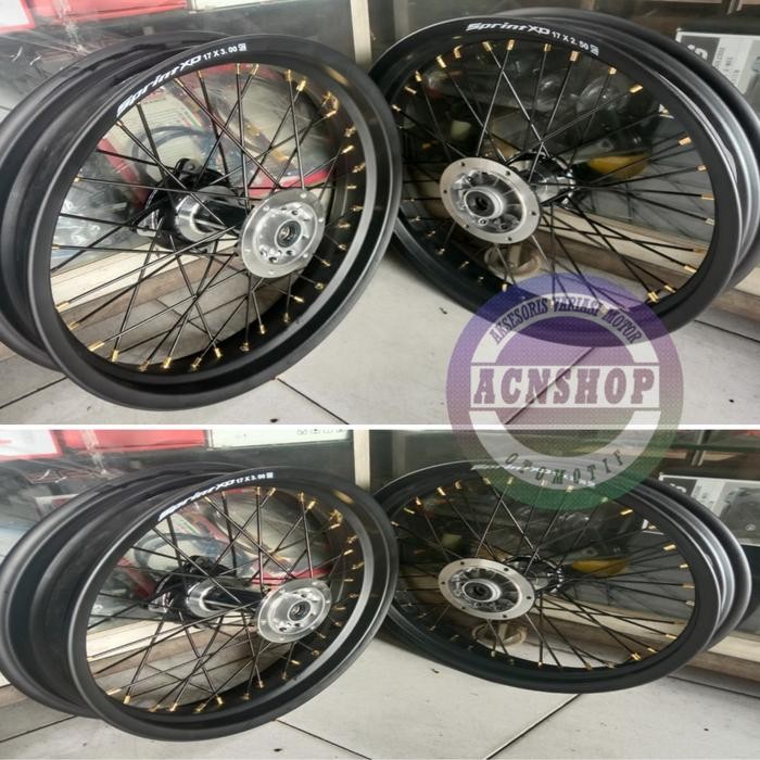 Paketan Velg Super Moto Honda Crf 150 / Klx 150 Velg Rossi Sprint Xd