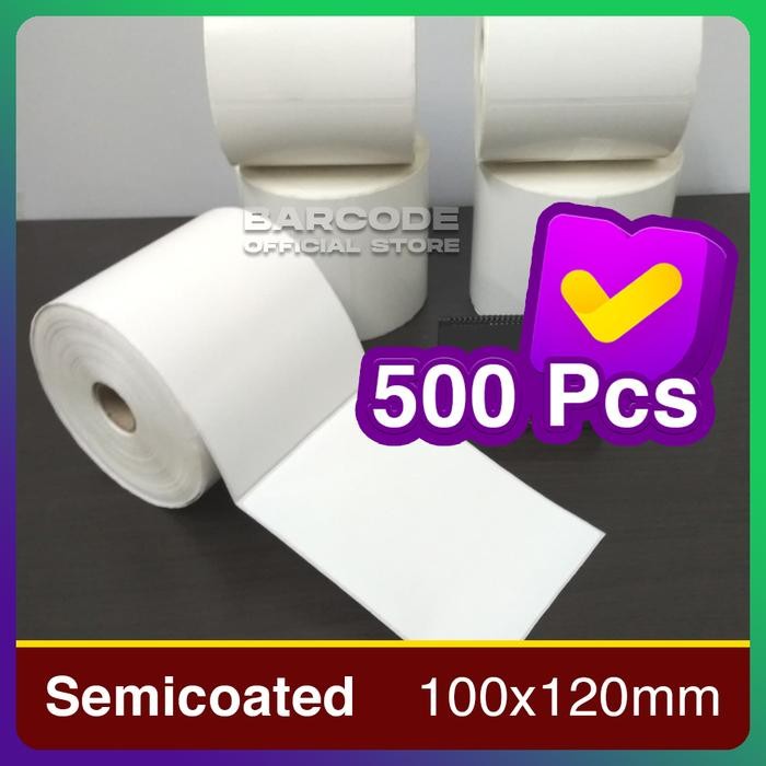 

Kertas Label Semicoated 100 x 120mm Ekspedisi Pengiriman Barang 4x4,7