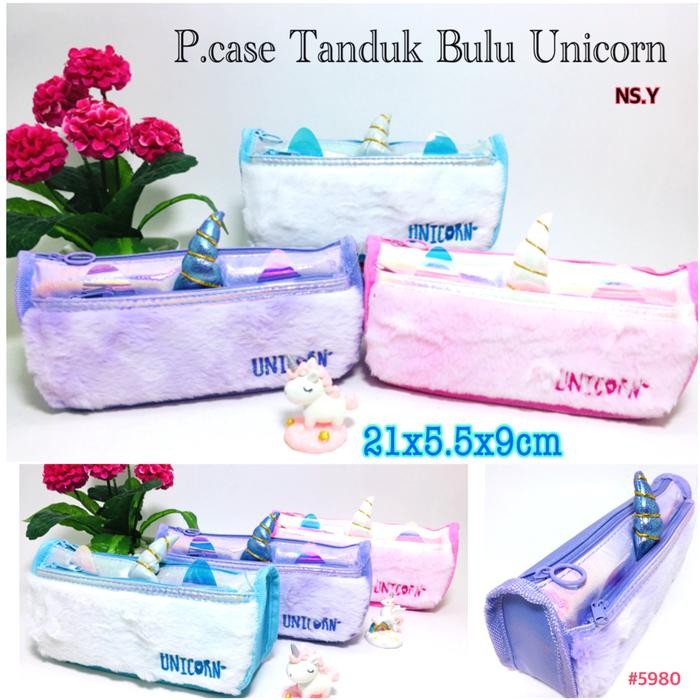 

TEMPAT PENSIL UNICORN BULU , TEMPAT PENSIL BULU UNICORN