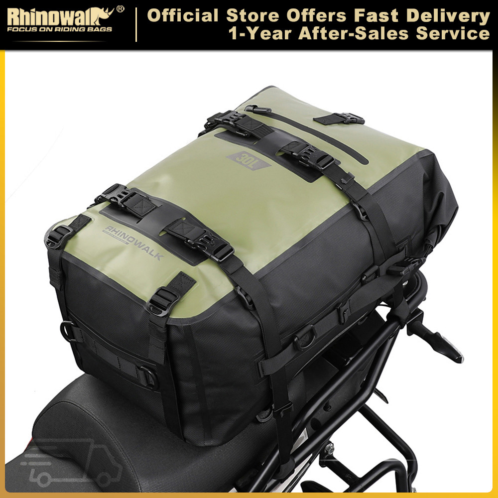 Rhinowalk Motorcycle Bag Waterproof Saddle Backpack 8L/15L/30L