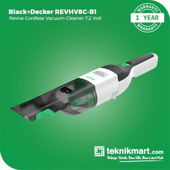 [v] Black+Decker Reviva Hand Vacuum Cleaner Cordless 8V (REVHV8C-B1)