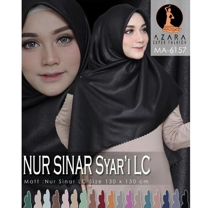 Kerudung Segiempat Syar'I Jumbo Azara - Hijab Jilbab Kerudung Polos