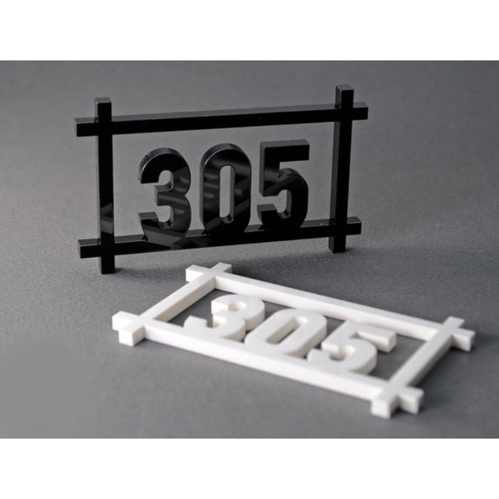 Pilihan- Nomor Kamar Kos Hotel Akrilik / Nomor Kamar Hotel Kost / Angka Acrylic