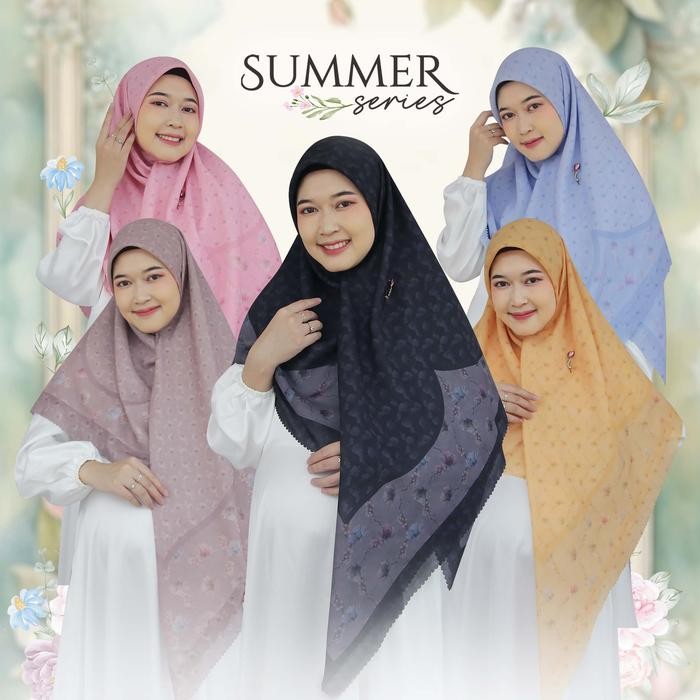 Pilihan- Hijab Segi Empat / Syari Motif / Jilbab Jumbo Summer Series 140X140 & 120X120