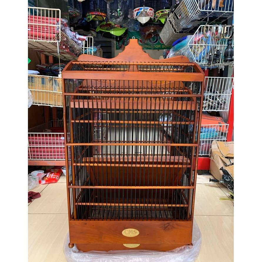 SANGKAR KANDANG KOTAK CMS COKLAT NATURAL DOF NO 1