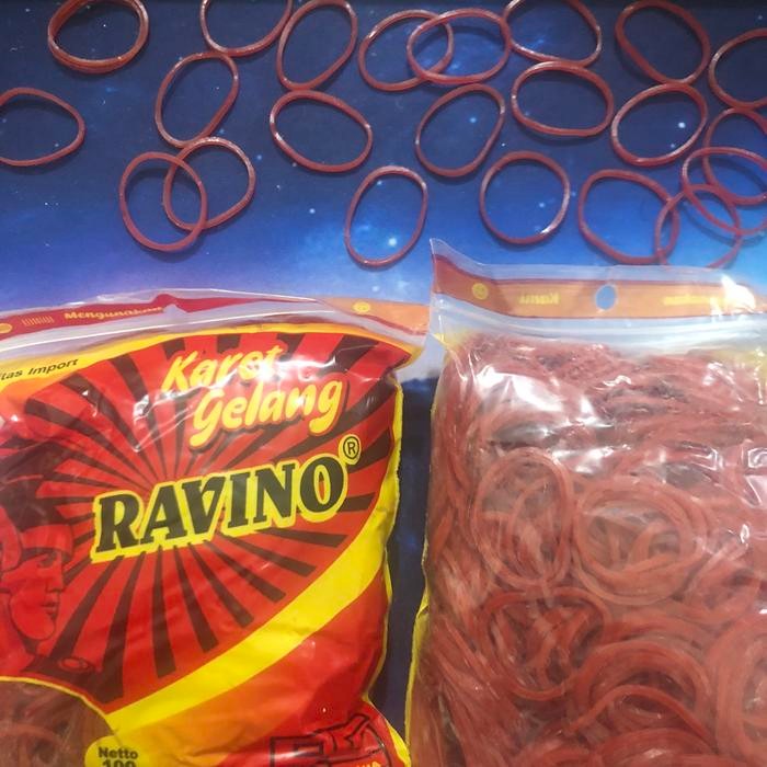 

New karet gelang merah kecil 100 gram