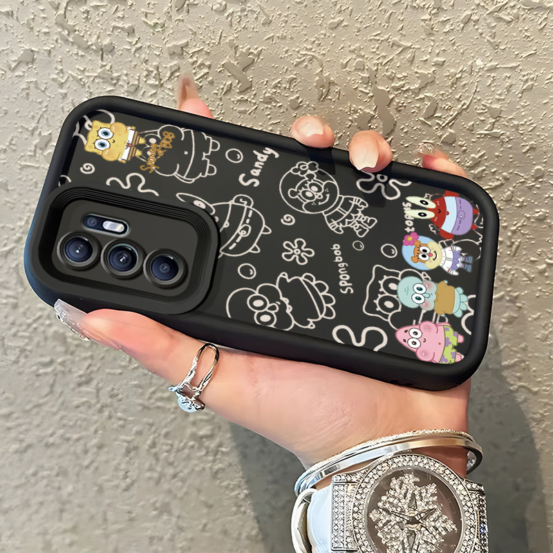 Casing Hp OPPO Reno 6 Case Casing Karakter Anime pola HP Kasing Silikon Softcase mata langit tangga