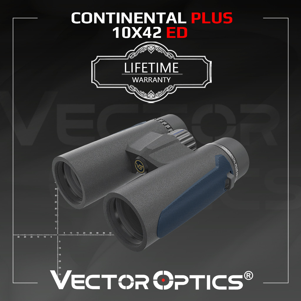 BEST SELLER Vector Optics Continental Plus 10x42 Binocular Roof Prism ED Lens Wiht Ranging Reticle F