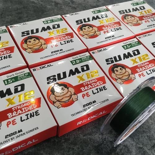 Pe. Radical Sumo X12 (Color Dark Green) 200M - Pe.0.6 / 0.10Mm