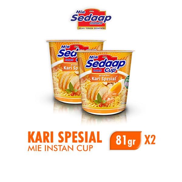 

Sedaap Mie Instan Cup Kari Spesial 81g x 2 pcs