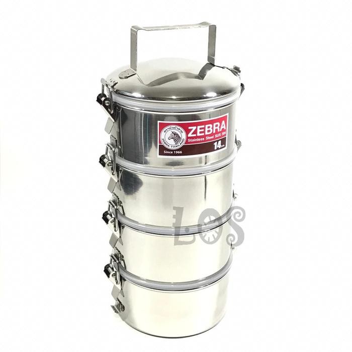 Zebra Rantang Susun Bekal Tempat Makan Stainless Steel Ori Thailand