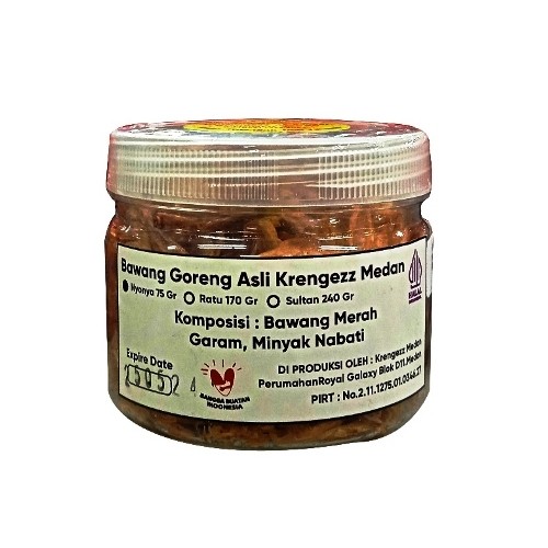 

S62239 KRENGEZZ MEDAN BAWANG GORENG 75GR MAJU BERSAMA (20250910)