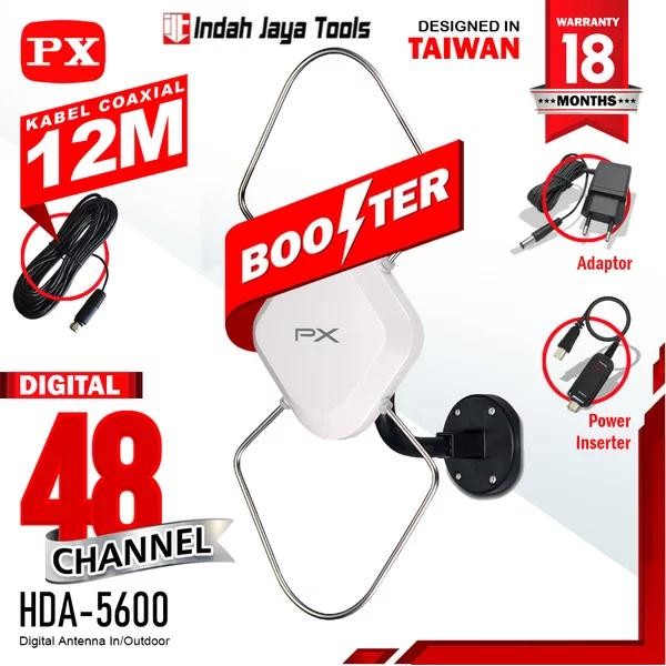 Pilihan- Px Hda-5600 Antena Tv Digital Indoor Outdoor Antene Px Hda5600 5600