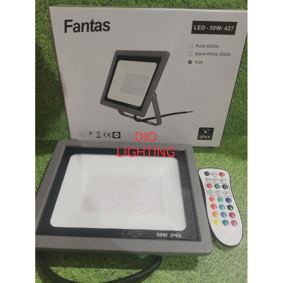 Sale Lampu Sorot Rgb 50W Fantas 427/50W Led Flood Light Rgb 50W Outdoor Terlariss 